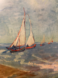 Fishing Boats on the Beach at Les Saintes Maries de la Mer by van Gogh