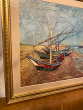 Load image into Gallery viewer, Fishing Boats on the Beach at Les Saintes Maries de la Mer by van Gogh
