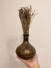 Load image into Gallery viewer, Brass Etched Dry Flowers Vase
