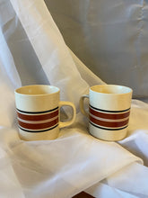 Load image into Gallery viewer, Vintage Marco Polo Brown Striped Mugs
